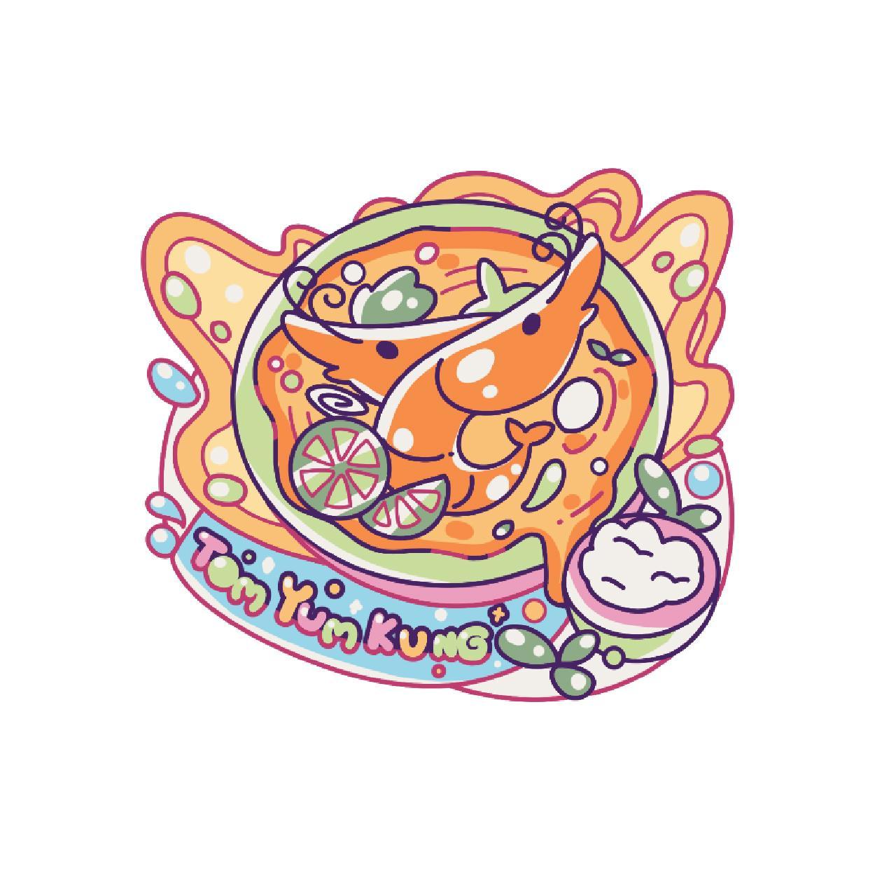 [211] Wood Magnet Tom Yum Kung
