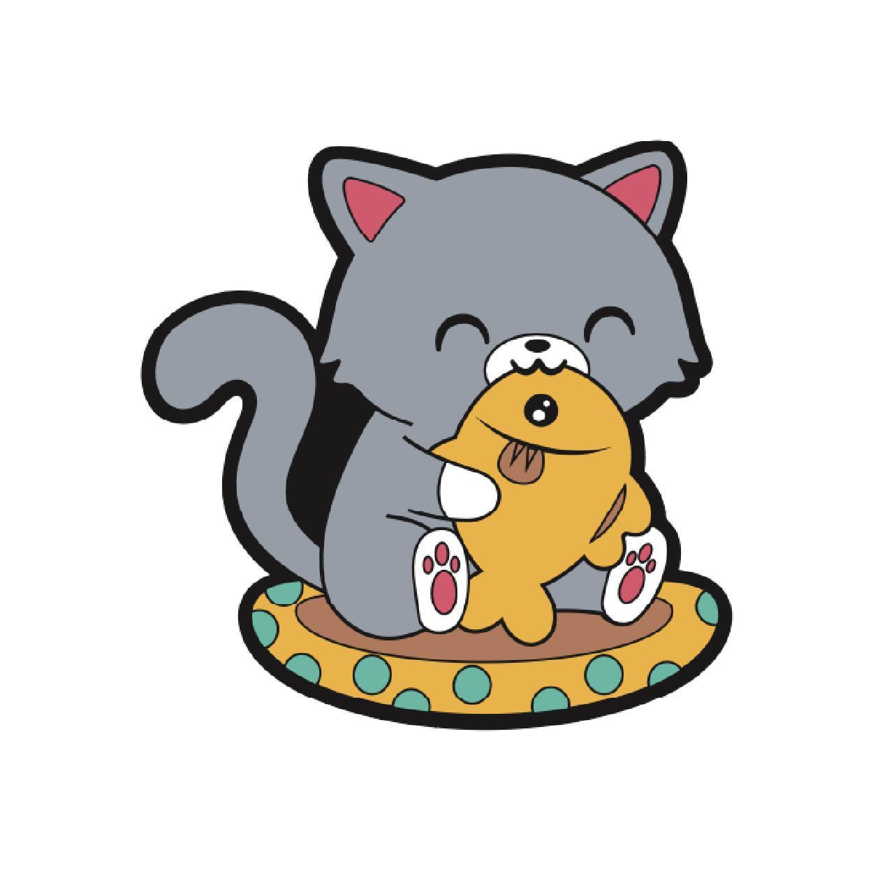 [253] PVC Magnet Cat