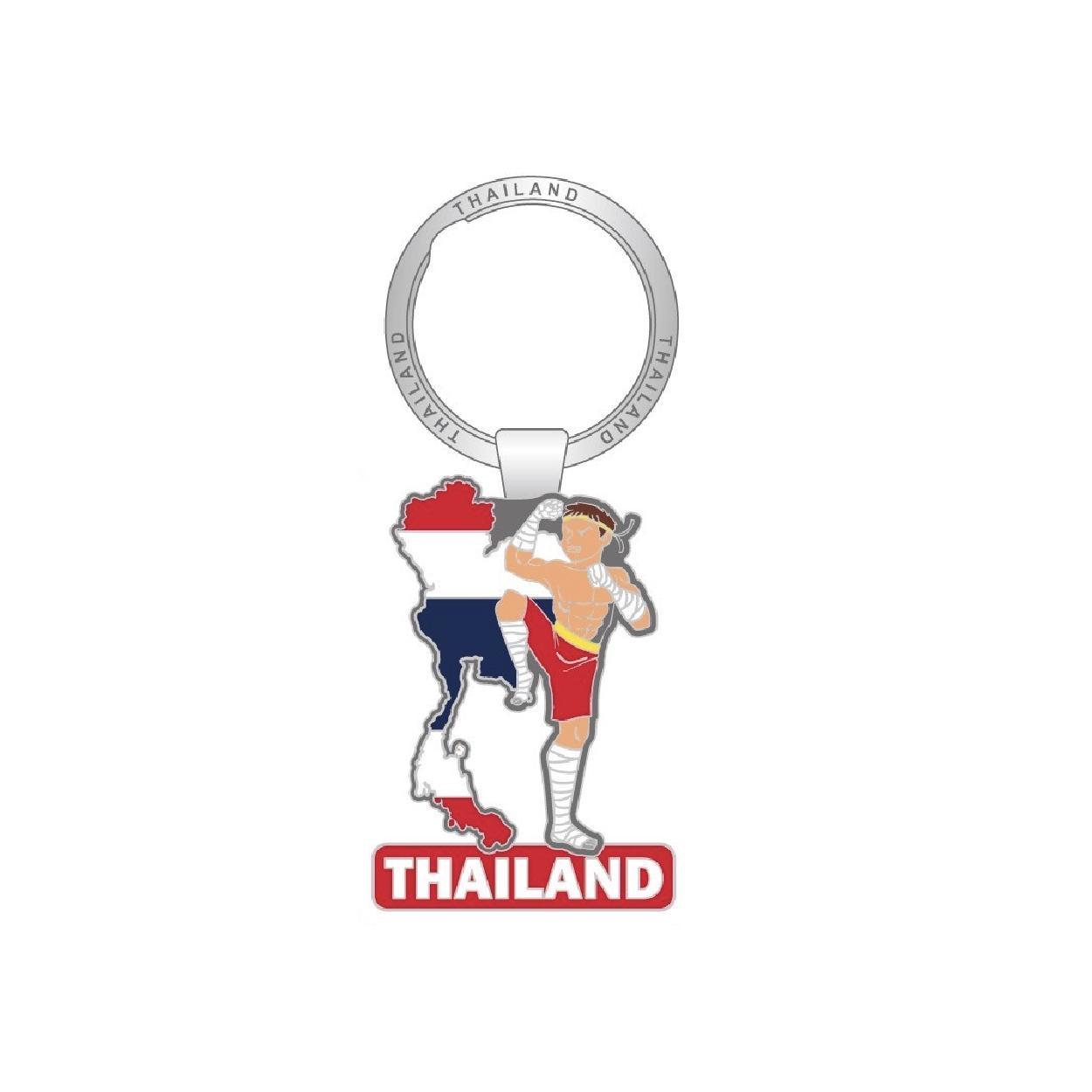 [268] Solid50 Keychain Muay Thai with Map