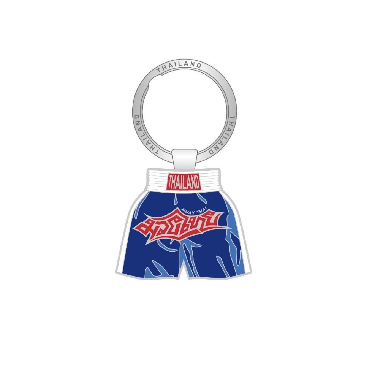 [269] Solid50 Keychain Blue Muay Thai Shorts