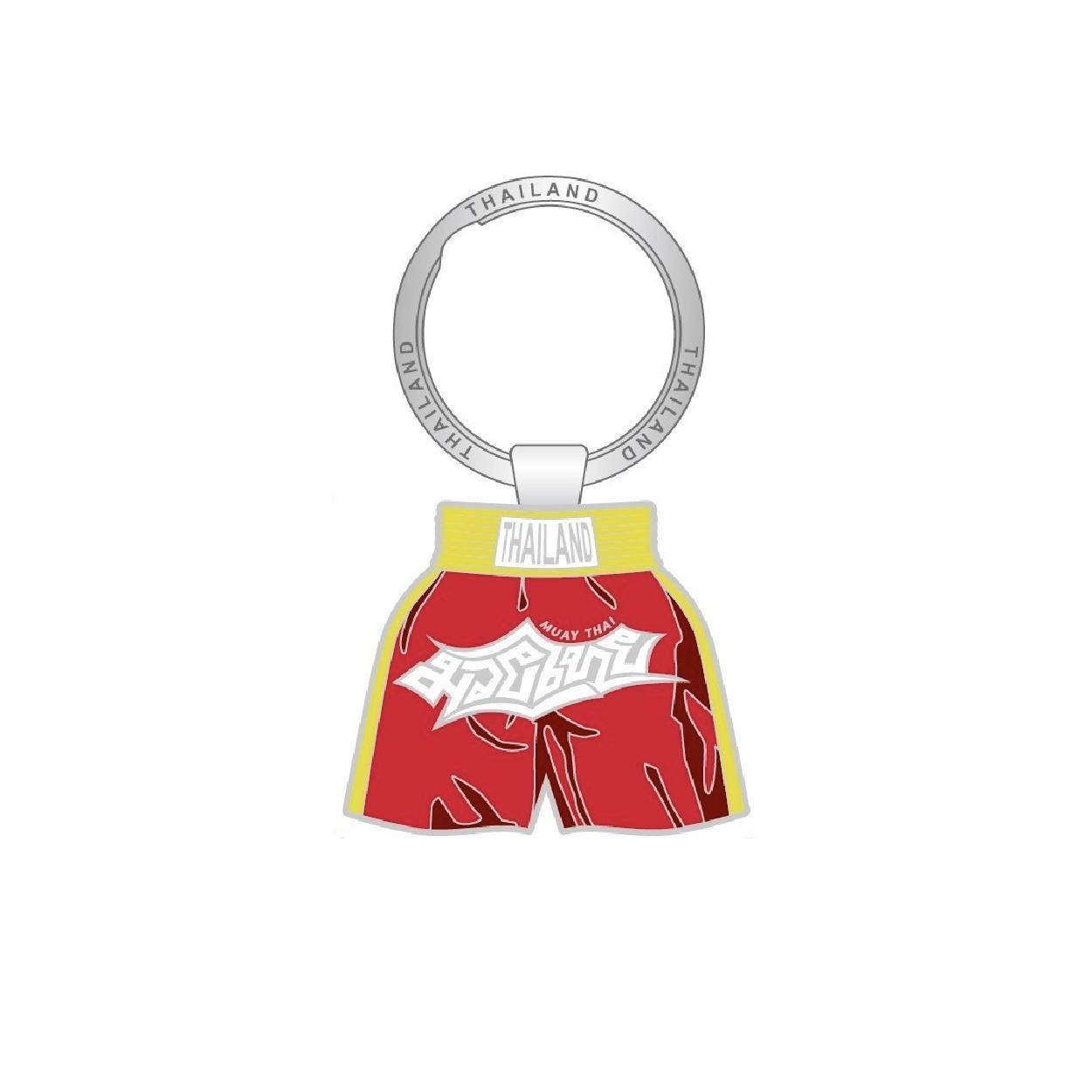 [270] Solid50 Keychain Red Muay Thai Shorts