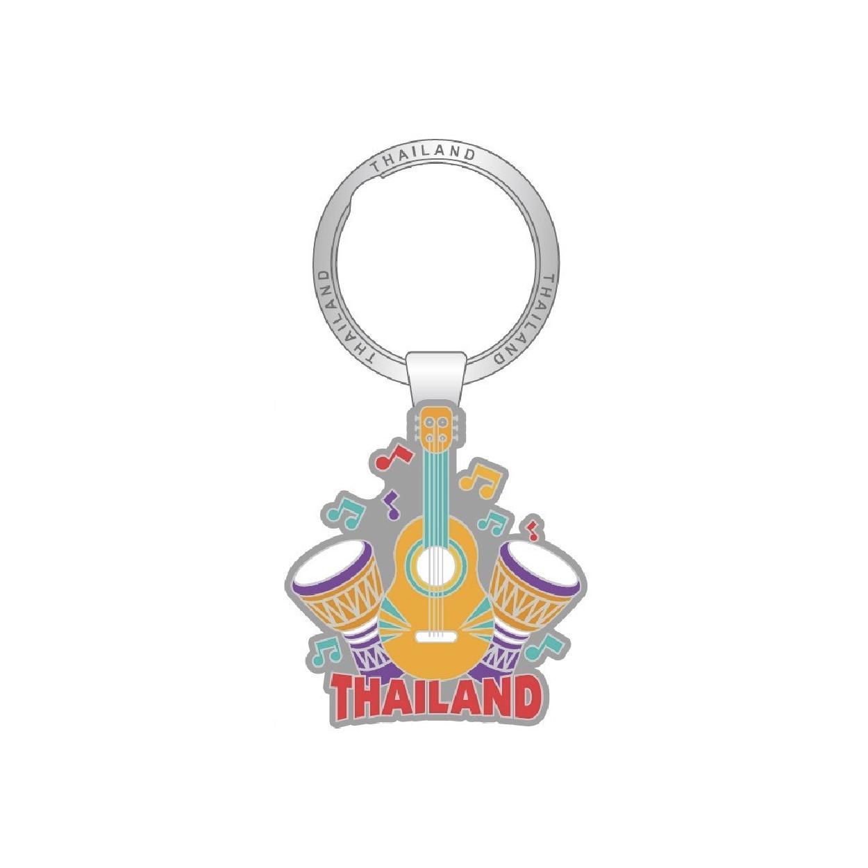 [273] Solid50 Keychain Long Thai Drum Guitar