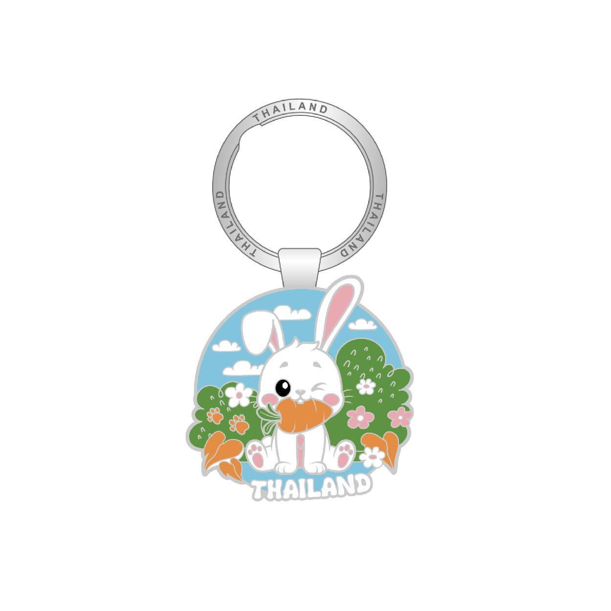 [280] Solid50 Keychain Rabbit in the Garden