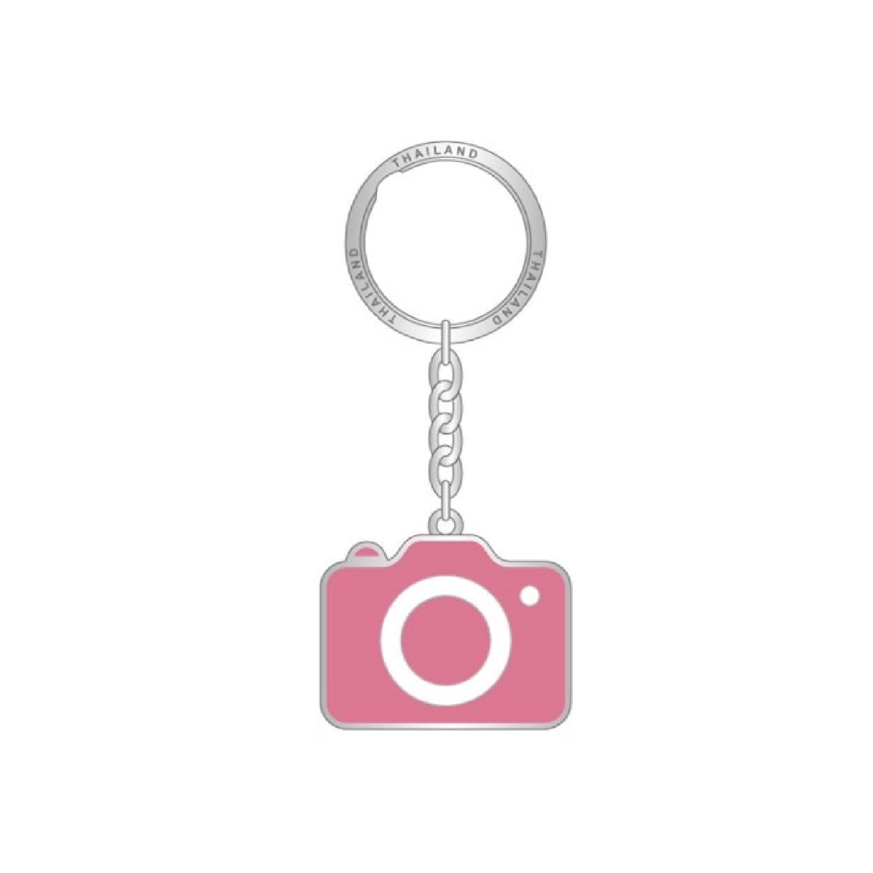 [327] Solid30 Keychain Pink Camera