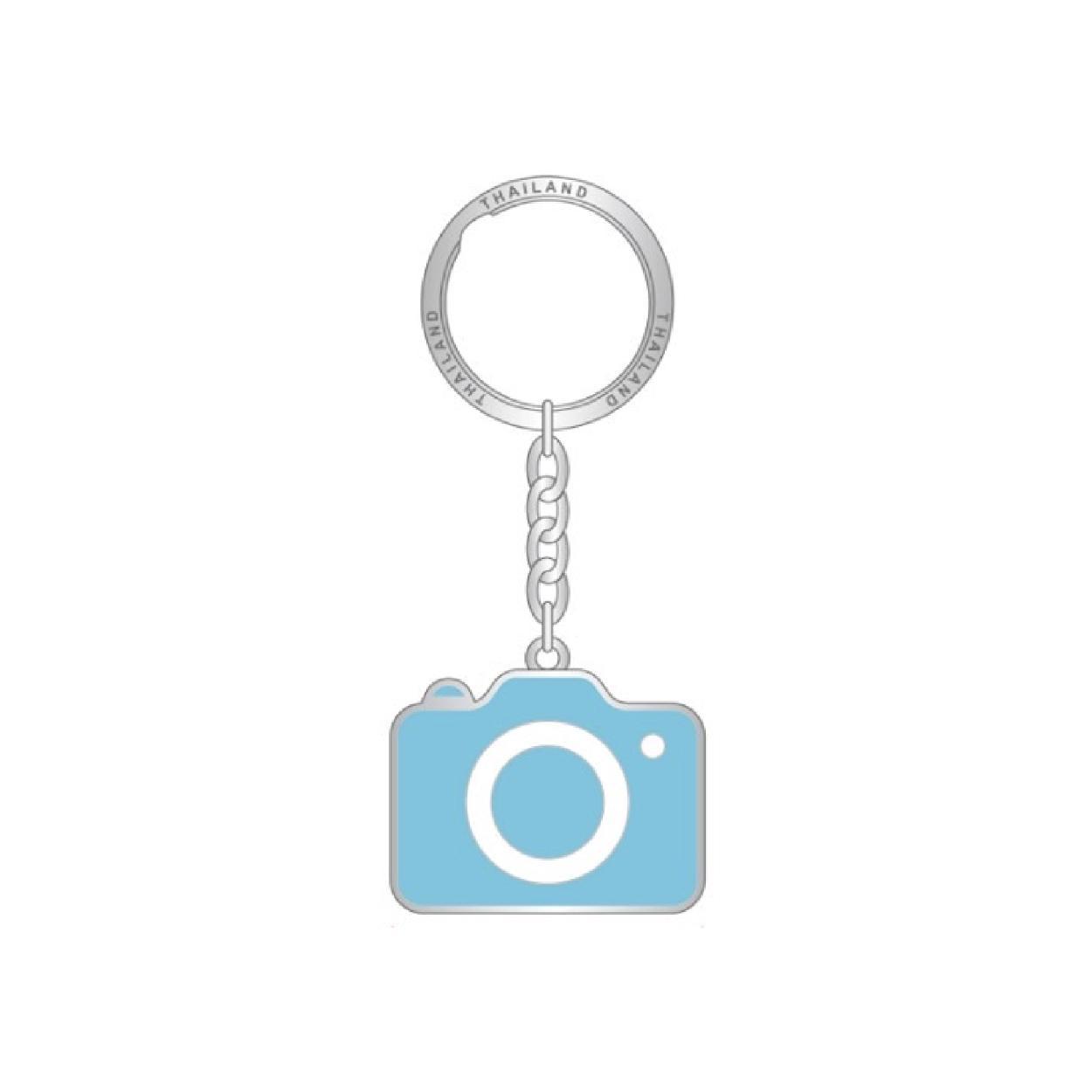 [328] Solid30 Keychain Blue Camera