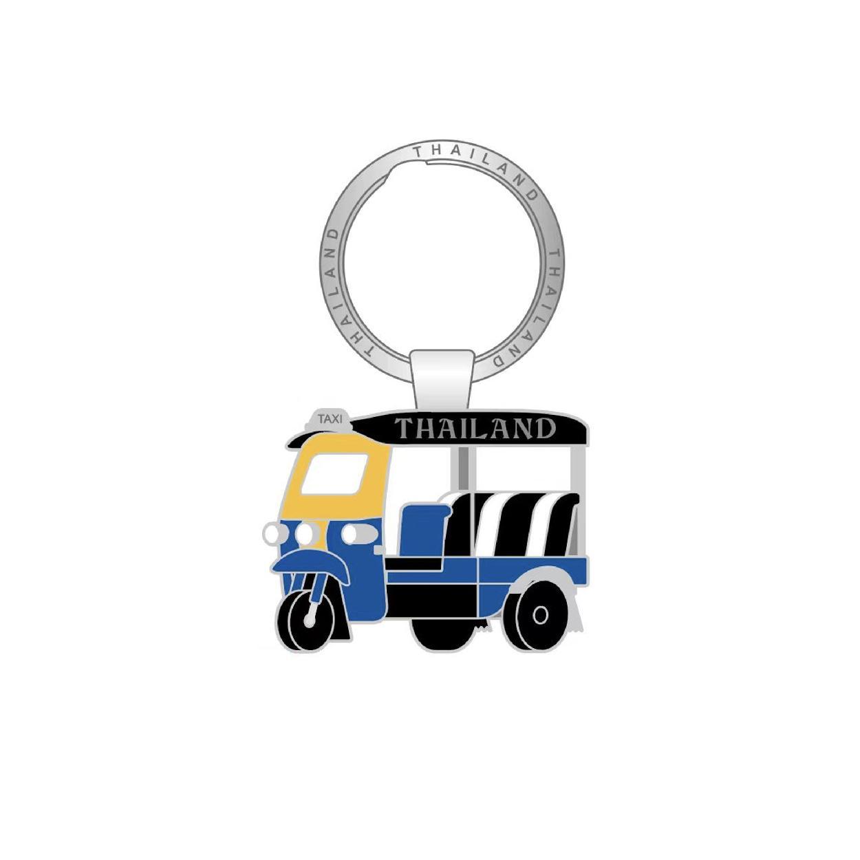 [342] Solid40 Keychain Blue Tuk Tuk